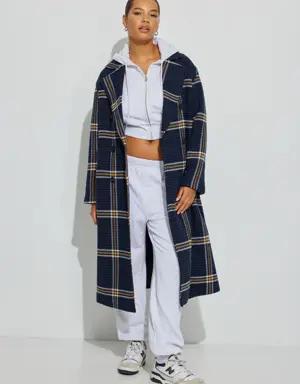 Plaid Maxi Coat