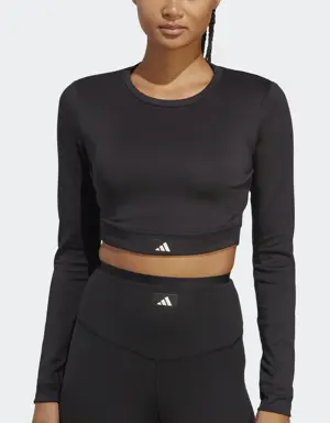 Sports Club Long Sleeve Crop Tee