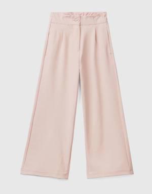 palazzo trousers with elastic at back