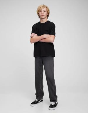 Teen Original Fit Jeans with Washwell black