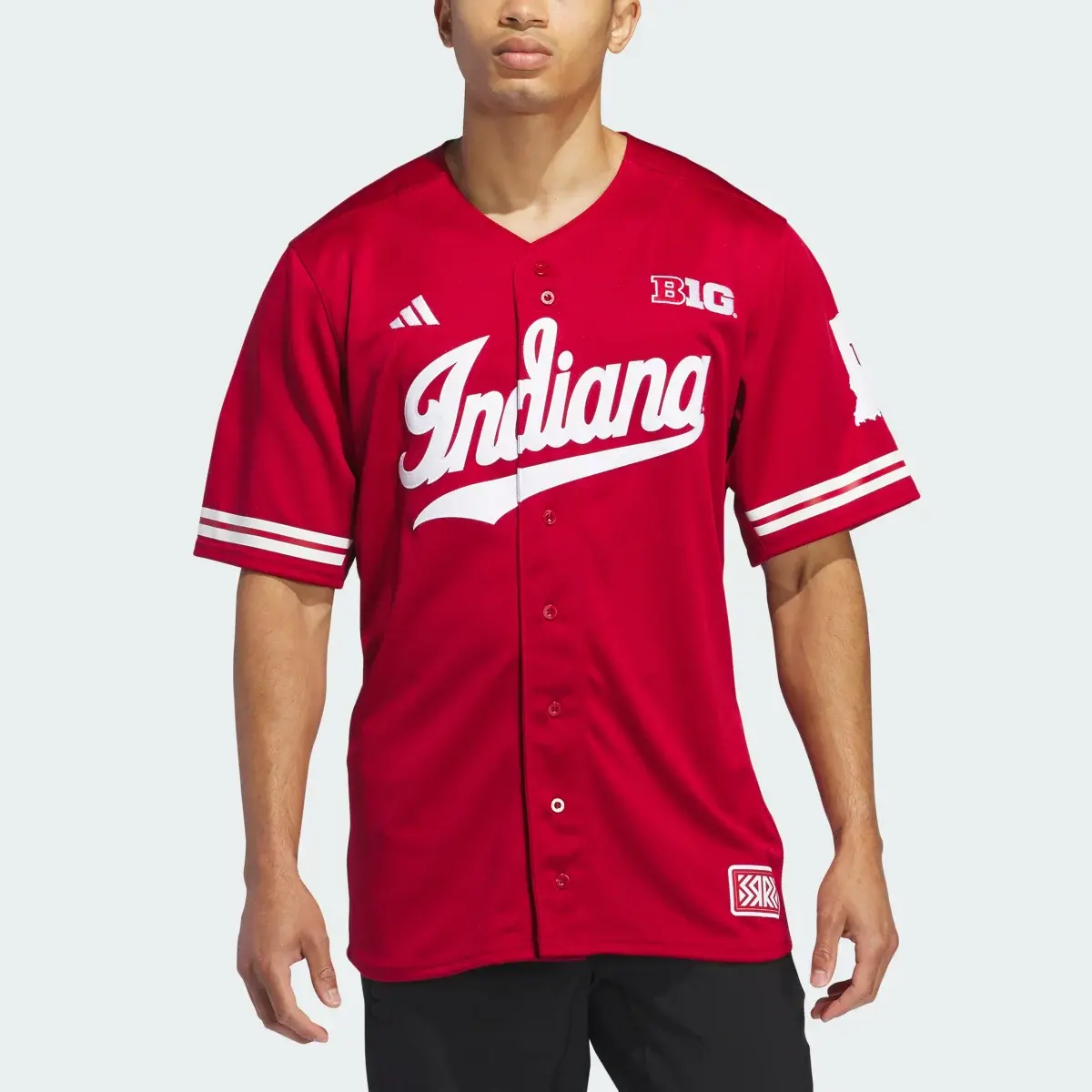 Adidas Indiana Reverse Retro Replica Baseball Jersey. 1