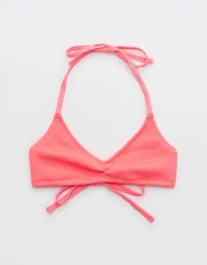 Crinkle Halter Voop Bikini Top