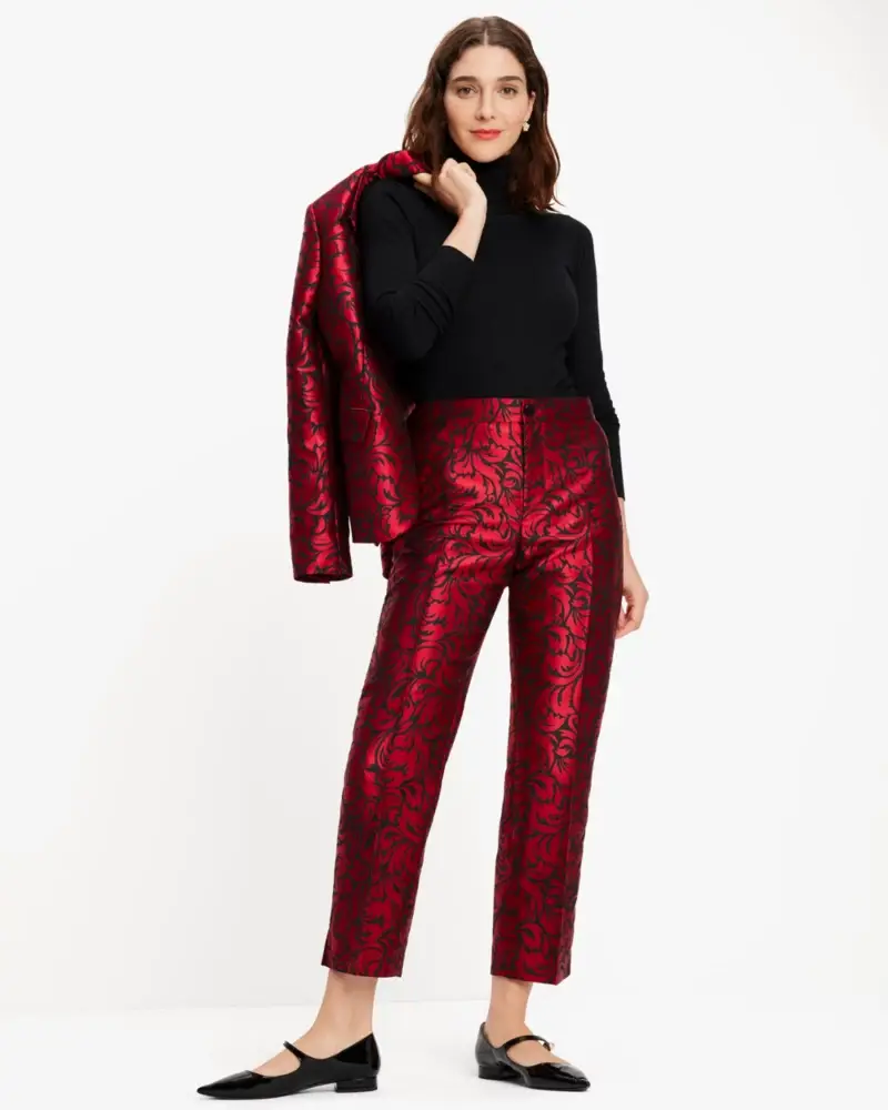 Kate Spade Flourish Swirl Brocade Pants. 2