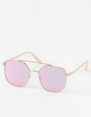 So Fly Angled Aviator Sunglasses