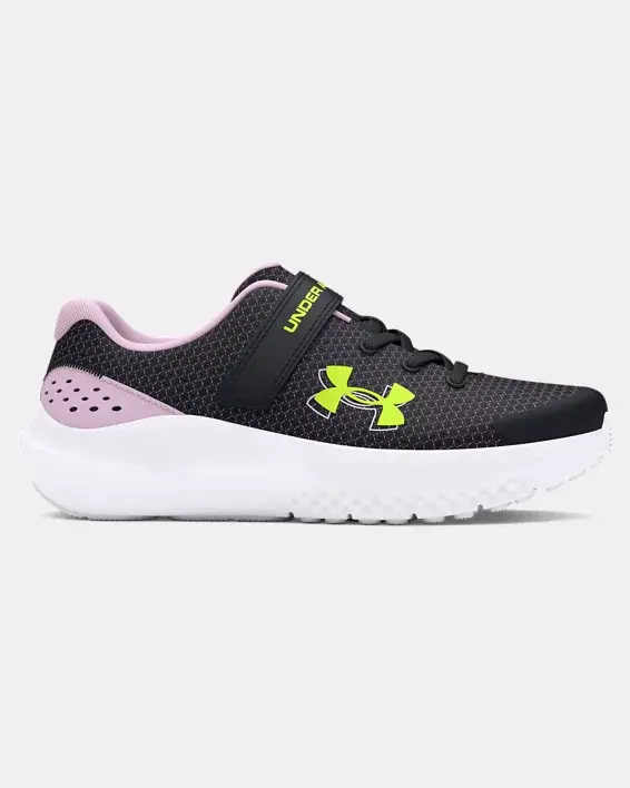 Under Armour Girls' Pre-School UA Surge 4 AC Running Shoes. 1