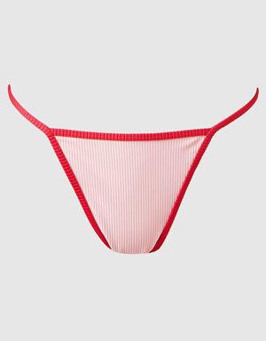 Swimwear Ribbed Mini Cheeky Bikini Bottom