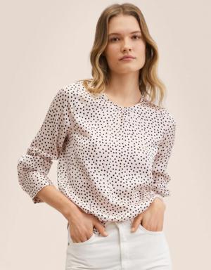 Polka-dot blouse
