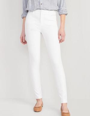 High-Waisted Pixie Skinny Pants white