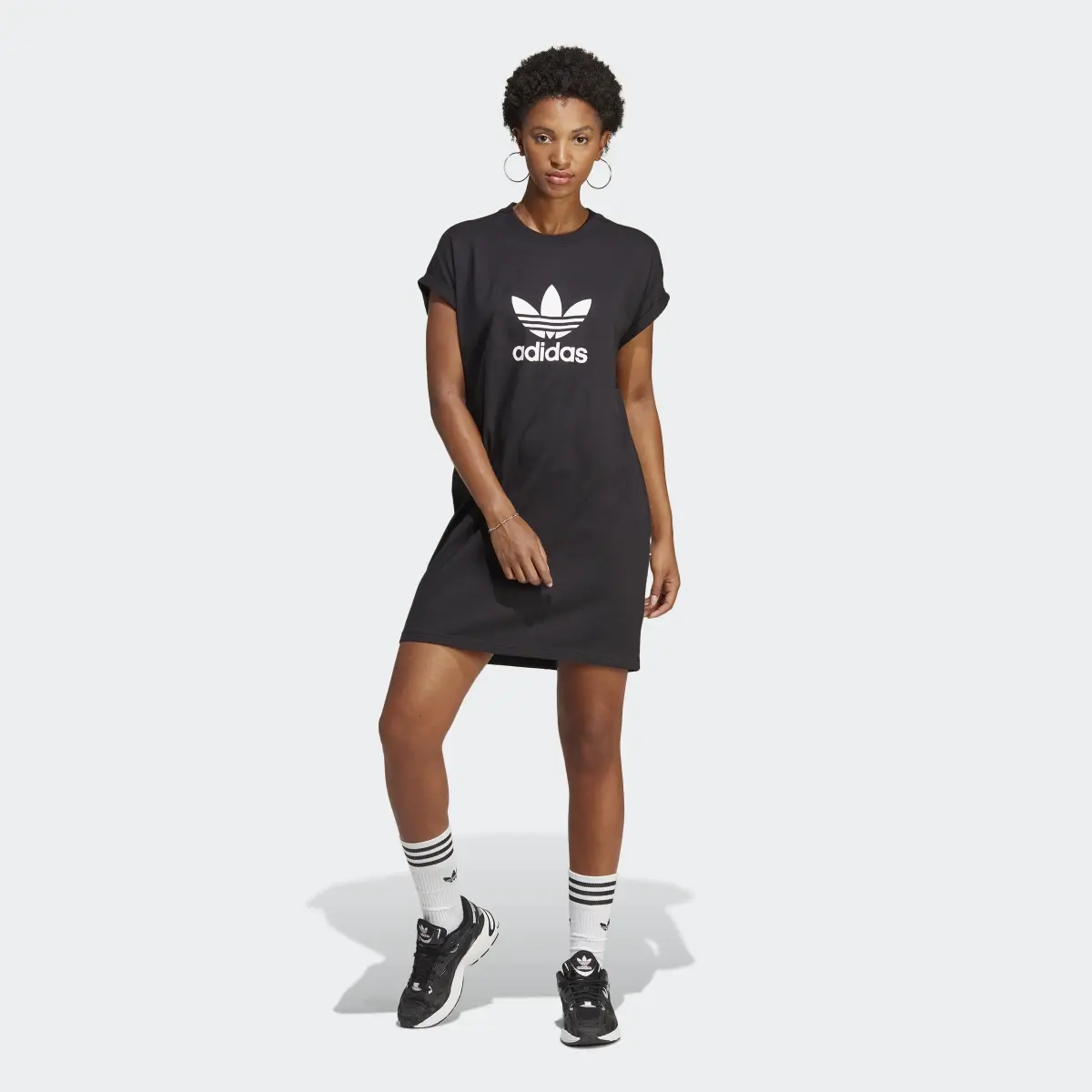 Adidas Adicolor Classics Trefoil Tee Dress. 1