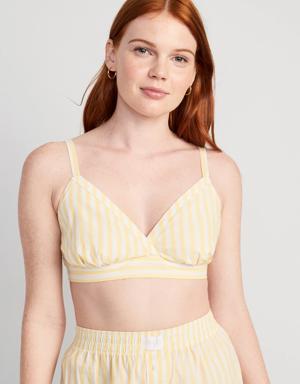 Matching Printed Smocked Bralette Top for Women yellow