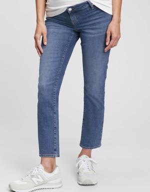 Maternity Inset Panel Vintage Slim Jeans blue