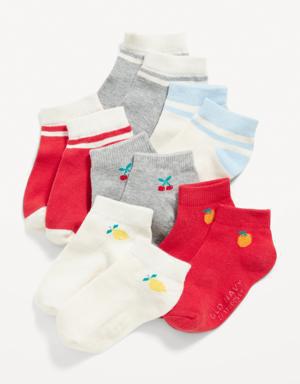 Unisex Ankle Socks 6-Pack for Toddler & Baby multi