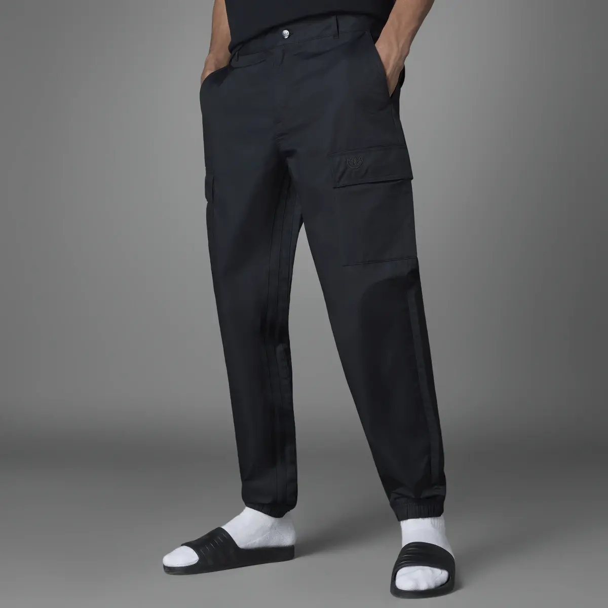 Adidas Blue Version Essentials Cargo Pants. 1