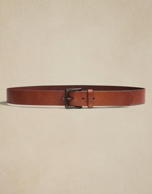 Tumbled Leather Belt brown
