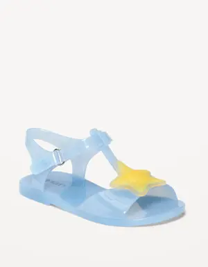 Strappy Jelly Flats for Toddler Girls blue