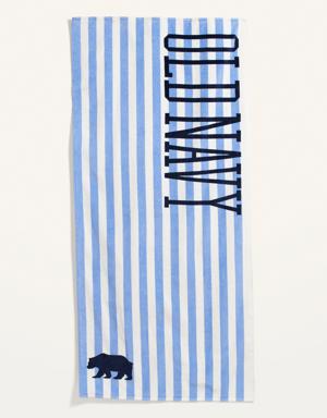 Old Navy Printed Loop-Terry Beach Towel for the Family multi