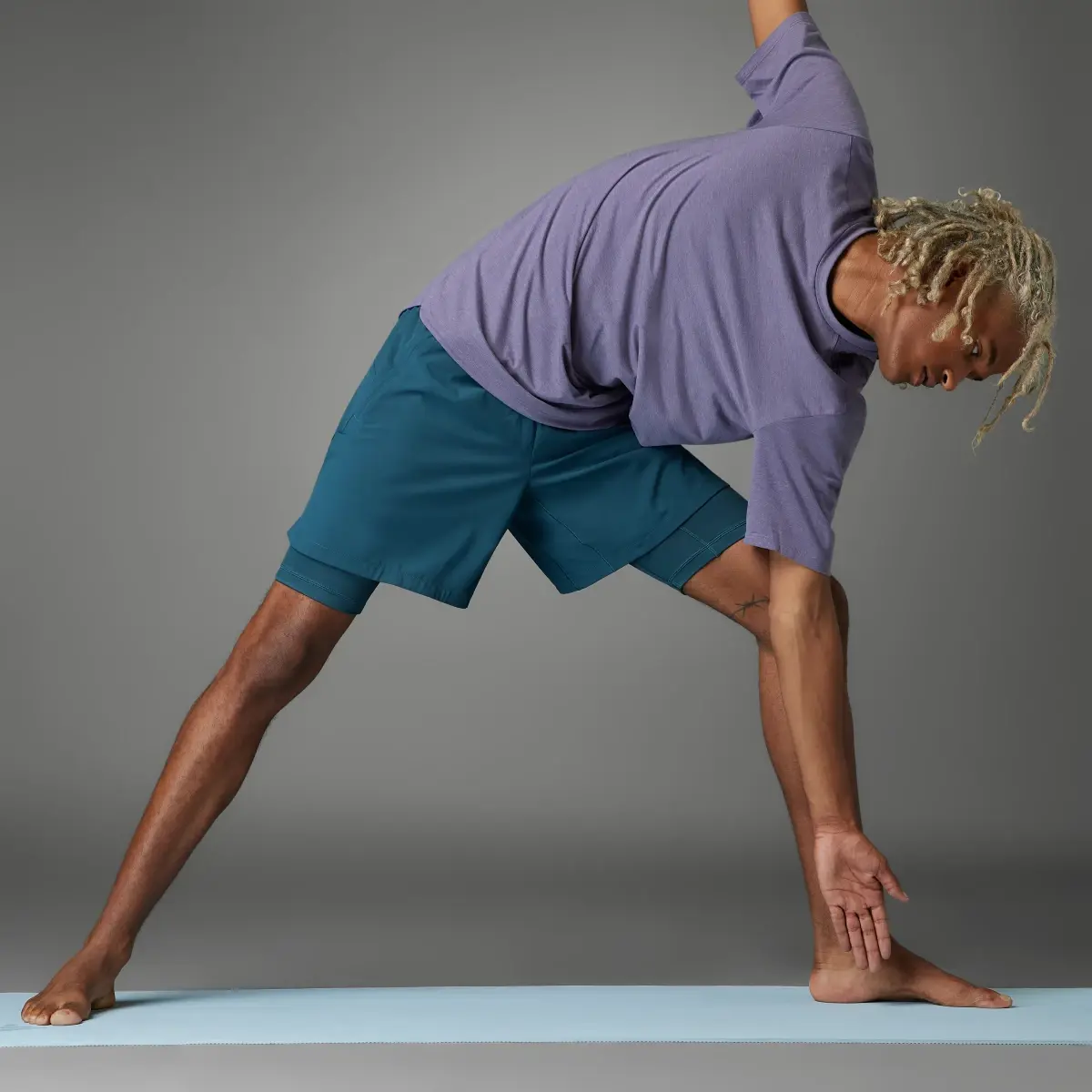 Adidas Yoga Premium Training Two-in-One Shorts. 3