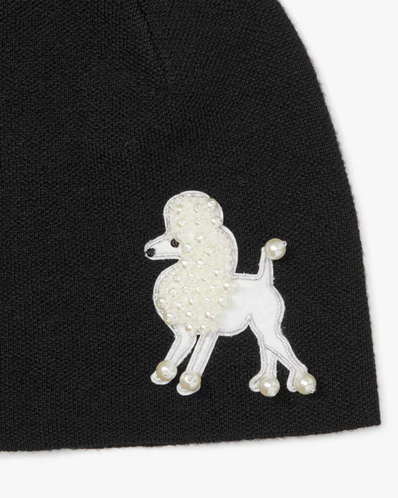 Kate Spade Poodle Embellished Beanie. 3