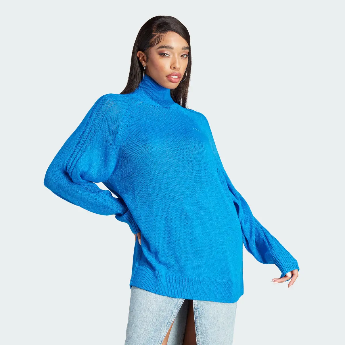 Adidas Blue Version Knit Sweater. 2