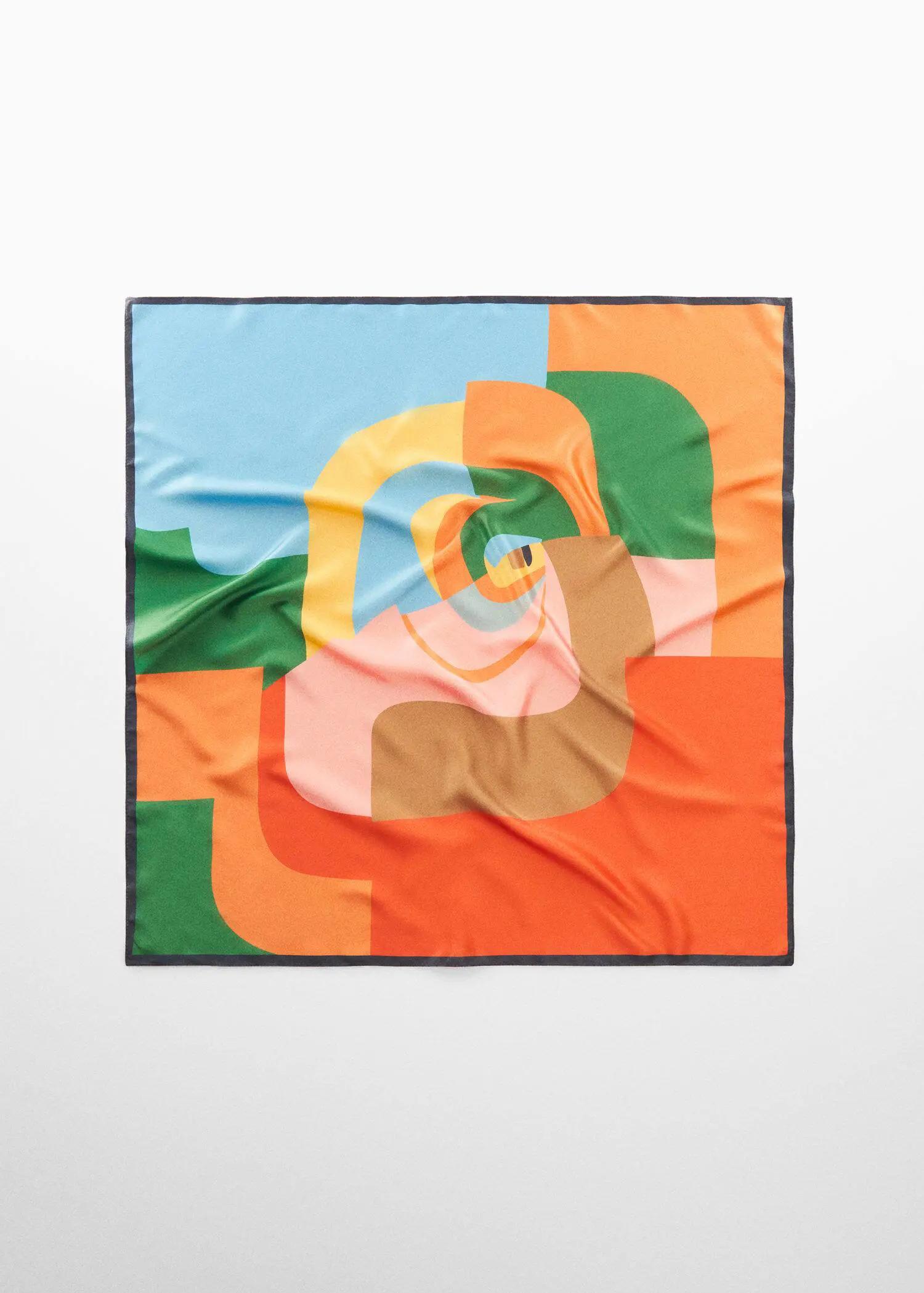 Mango Multicolour print scarf. 1