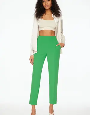 Kendall Side Zip Slim Pants .