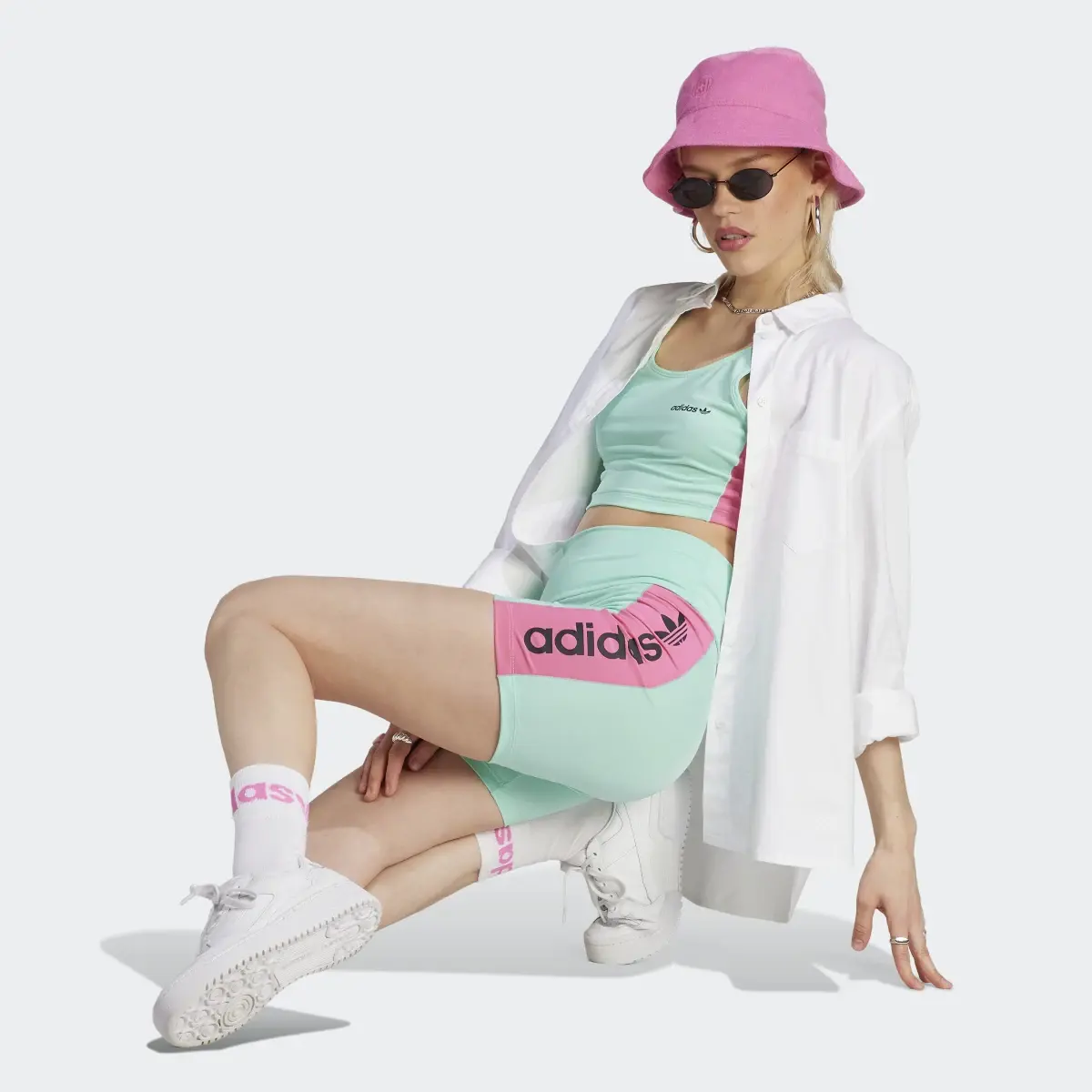 Adidas Originals High Shine Shorts. 3