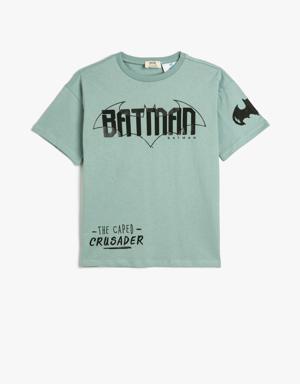 Batman Tişört Lisanslı Kısa Kollu Bisiklet Yaka Pamuklu