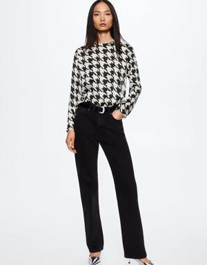 Houndstooth blouse