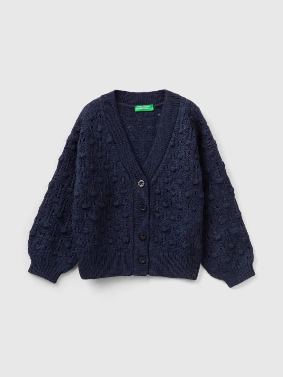 Benetton knit cardigan with buttons. 1