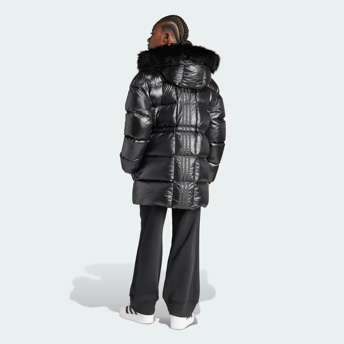 Adidas Puffed Long Fur Jacket. 3
