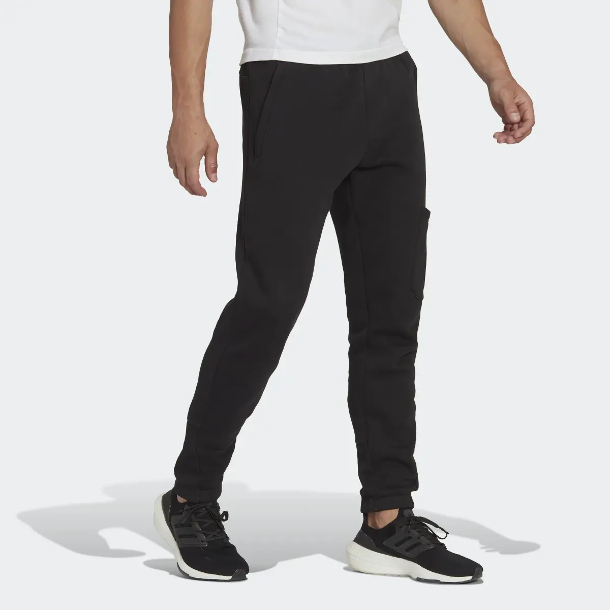 Adidas Future Icons Fleece Cargo Pants. 3