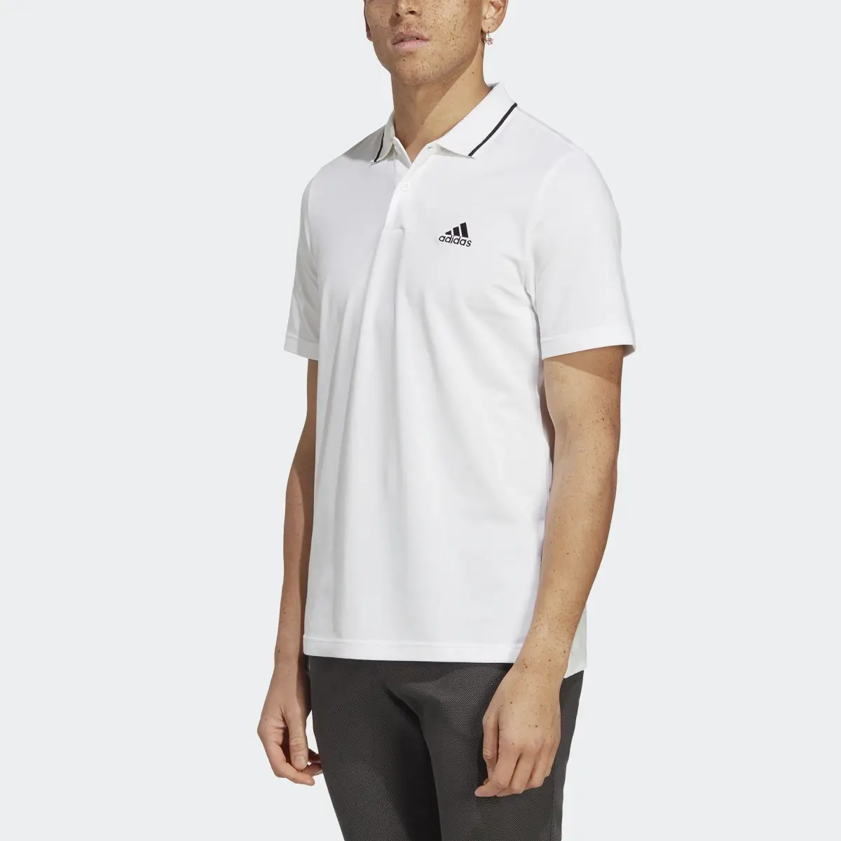 Adidas Essentials Piqué Small Logo Polo Shirt. 1