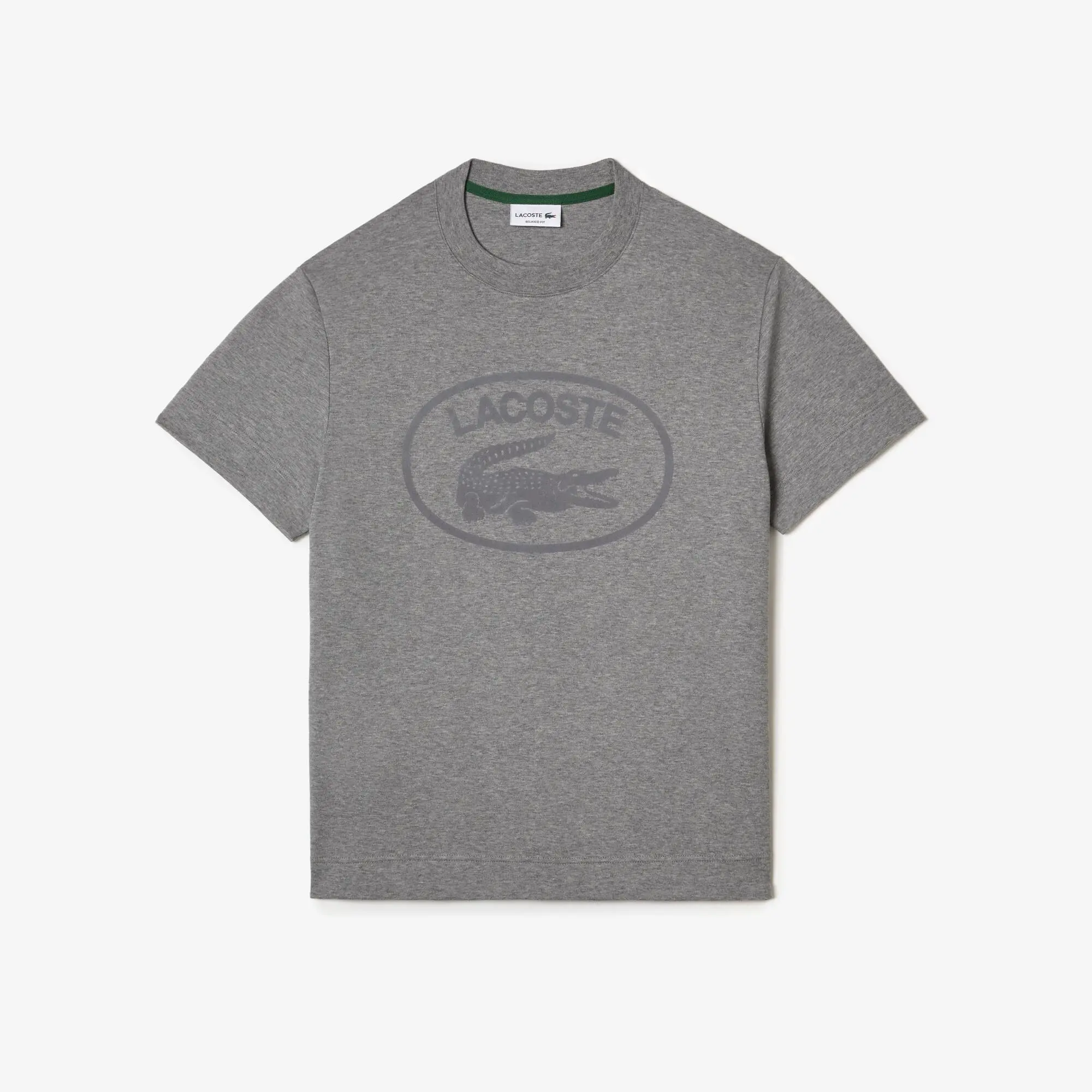 Lacoste Camiseta de hombre Lacoste relaxed fit en algodón con detalles de la marca a tono. 2