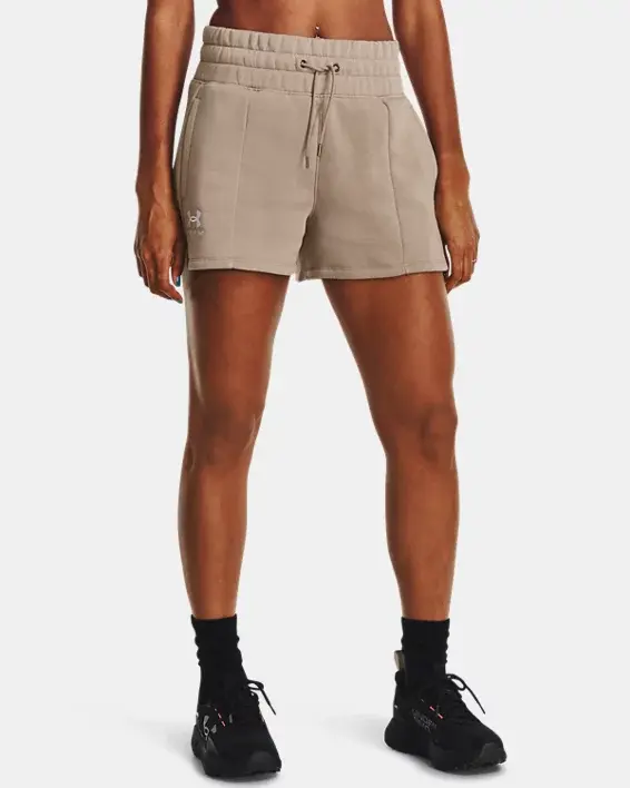 Under Armour Women's UA Essential Fleece 4" Shorts. 1