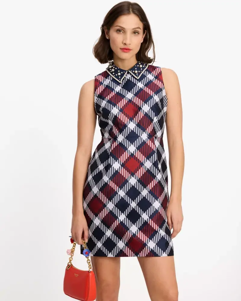 Kate Spade Jumbo Plaid Dress. 1