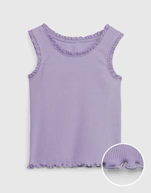Gap Toddler Rib Lace Tank Top purple
