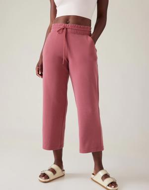 Seasoft Straight Crop Pant pink