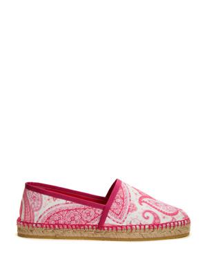 Pembe Şal Desenli Kadın Espadril