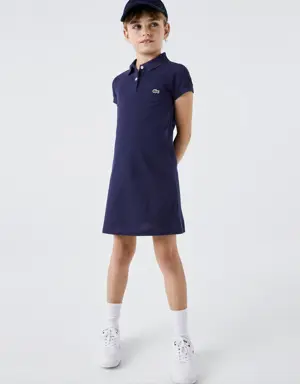 Lacoste Mädchen Kleid im Polo-Style aus Baumwolle