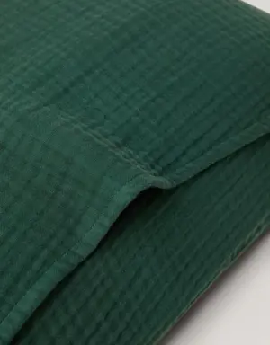 Capa de almofada de gaze de algodão 50 x 75 cm