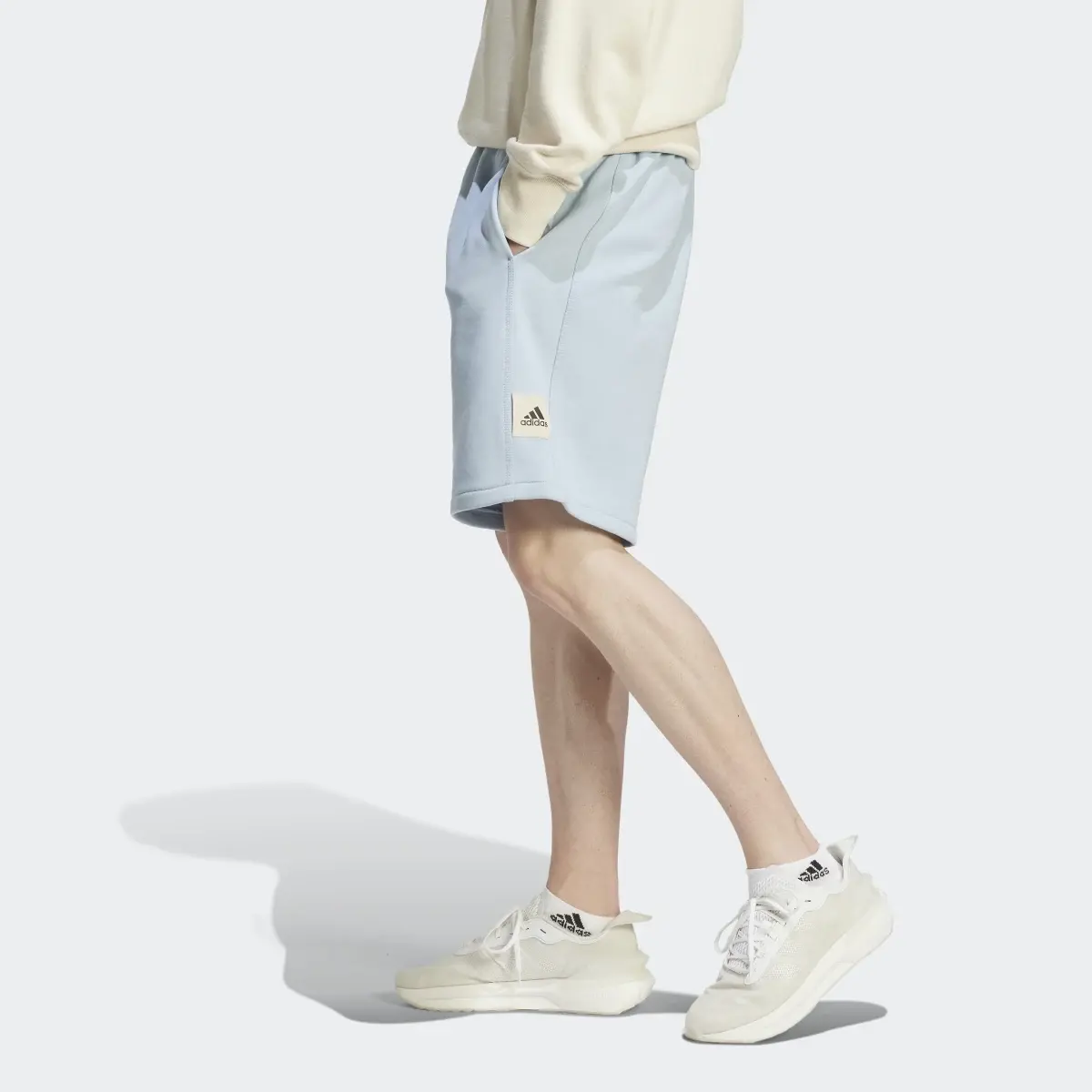Adidas Lounge Fleece Shorts. 1