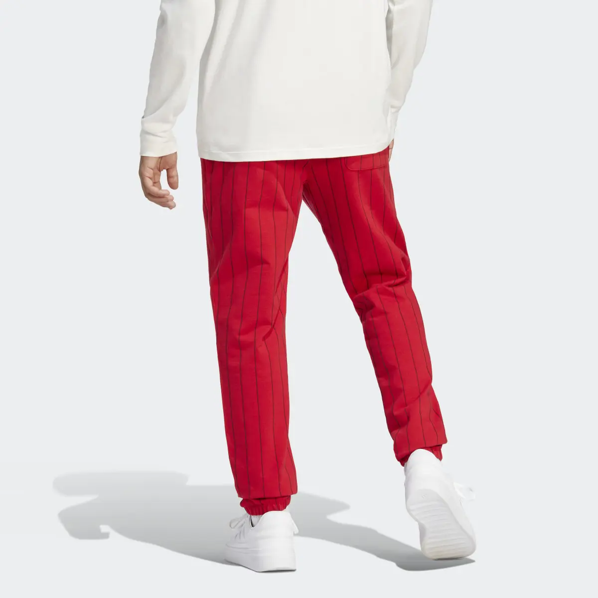 Adidas Pinstripe Fleece Pants. 2