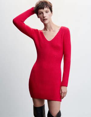 Short knitted dress