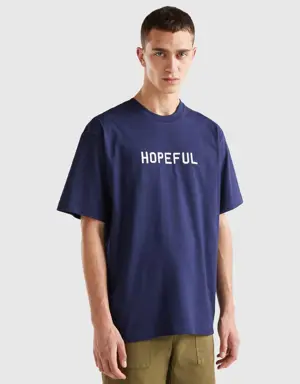 t-shirt with slogan print