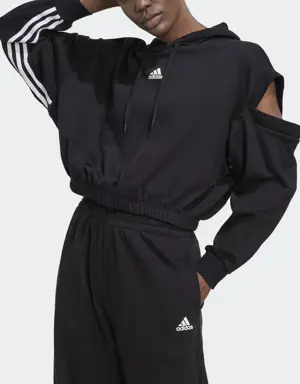 Adidas Sweat-shirt avec détail ajouré Hyperglam 3-Stripes
