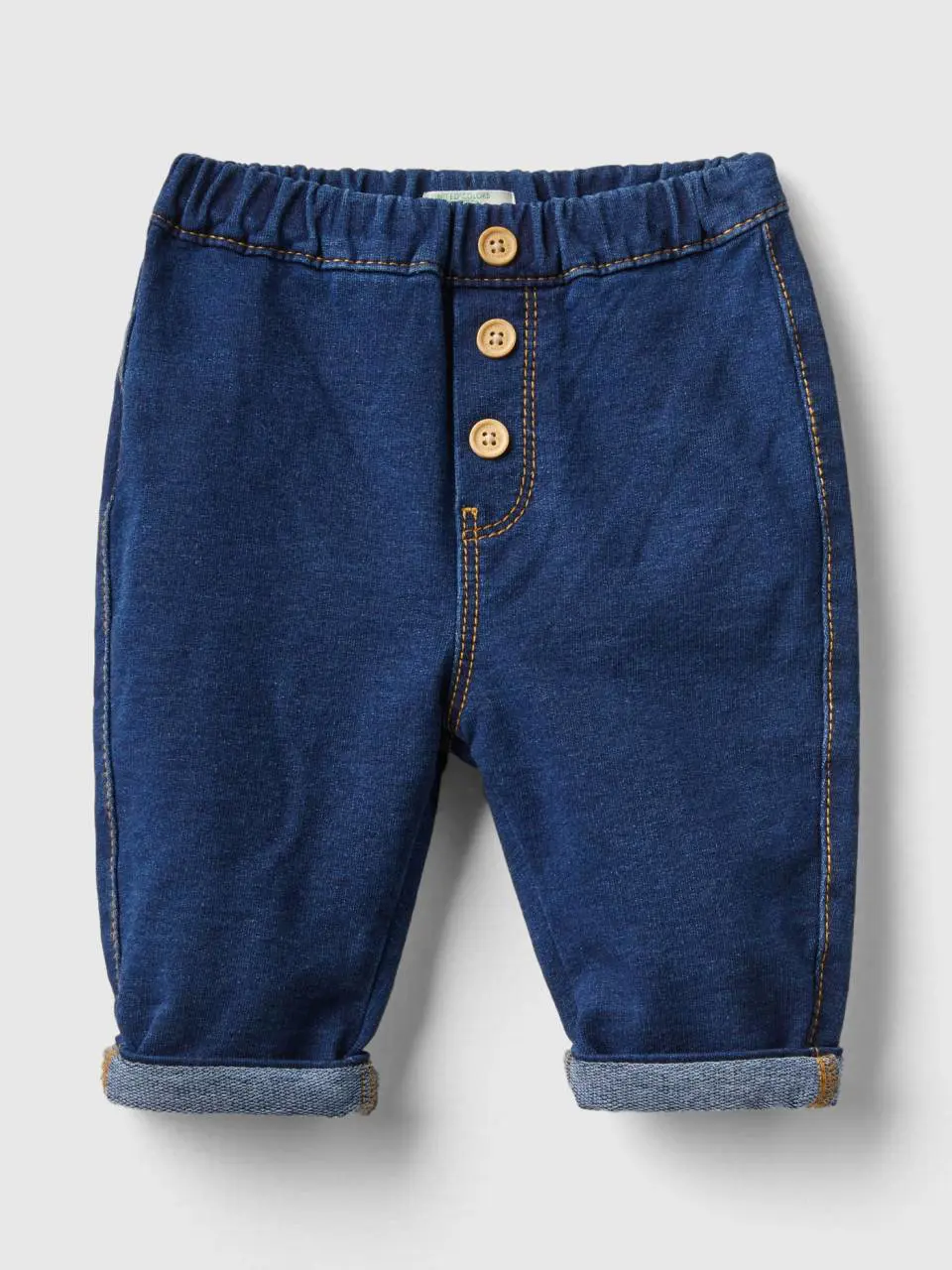 Benetton denim look baggy fit trousers. 1