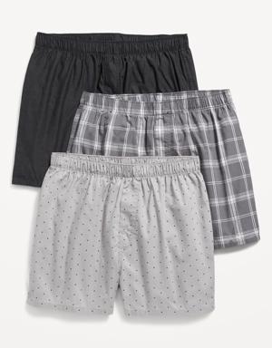 Old Navy 3-Pack Soft-Washed Boxer Shorts -- 3.75-inch inseam gray