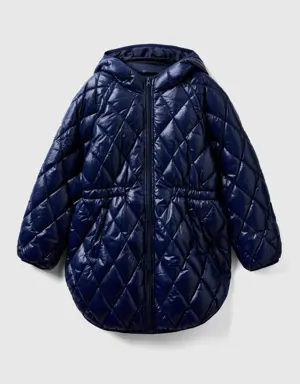 shiny quilted jacket