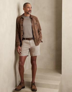 Lino 7" Linen Short beige