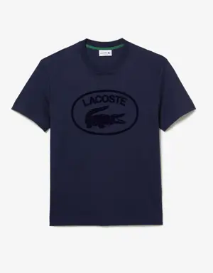 Men's Lacoste Relaxed Fit Branded Cotton T-Shirt